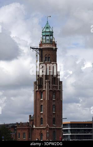 Alter Leuchtturm in Bremerhaven Stockfoto