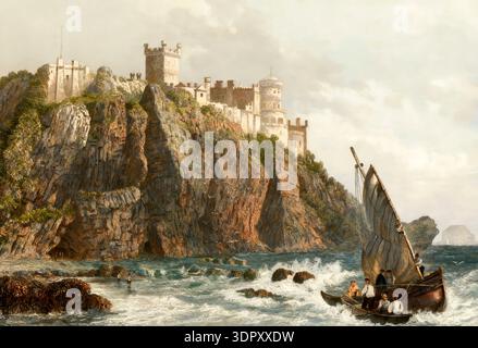 Culzean Castle, ein Schloss in der Nähe von Matratzen, Schottland, Großbritannien, 19. Jahrhundert Stockfoto