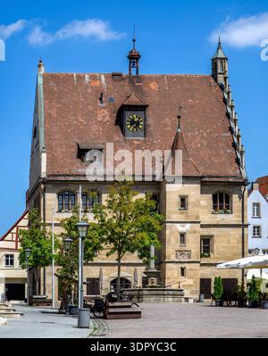 Historisches Rathaus der Stadt Weissenburg (Franken, Deutschland) Stockfoto