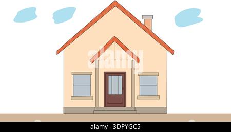 Illustration Des Hausvektors Stock Vektor