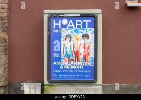 Billboard H'Art Museum American Myth and Memory Ausstellung in Amsterdam, Niederlande 13-2-2026 Stockfoto