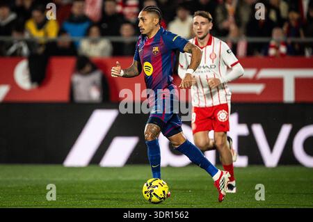 Raphael DIAS BELLOLI (Raphinha) aus Barcelona während des spanischen Meisterschaftsspiels LaLiga zwischen Girona FC und FC Barcelona am 16. Februar 2026 im Montilivi-Stadion in Girona, Spanien Stockfoto