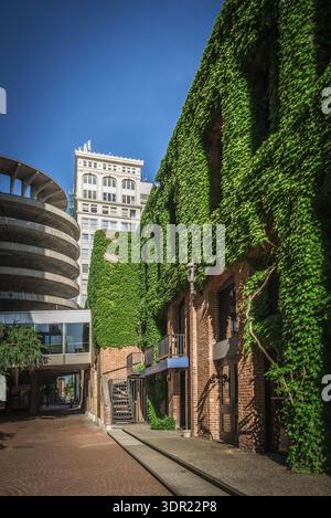 Spokane washington City Skyline und Straßen Stockfoto