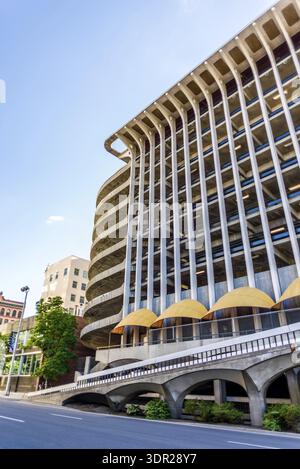 Spokane washington City Skyline und Straßen Stockfoto
