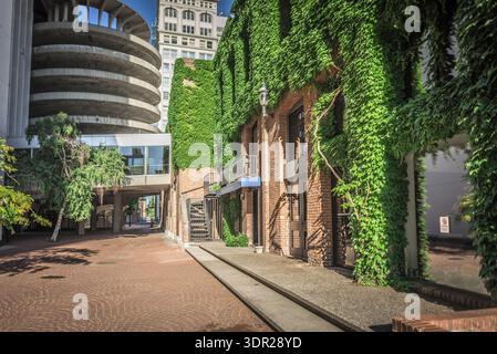 Spokane washington City Skyline und Straßen Stockfoto