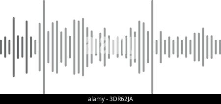 Symbol für Gesprächsaufzeichnung. ui-Element des Sound Players auf weißem Hintergrund isoliert Stock Vektor