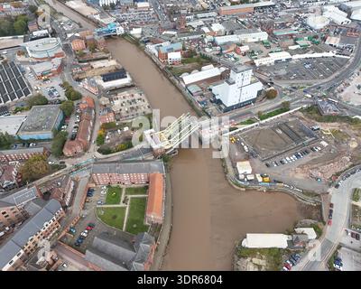 Luftaufnahme des North End Shipyard Visitor Centre. Museum. Kingston upon Hull Stockfoto