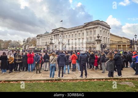 Militärprozession auf der Mall Stockfoto
