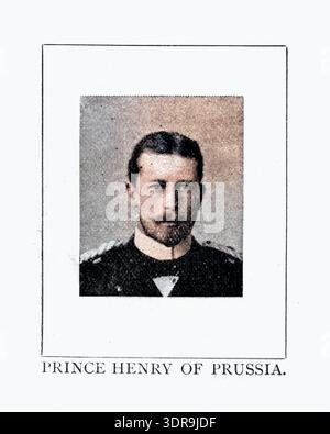 Vintage-Foto von Prinz Heinrich von Preußen, einem jüngeren Bruder des deutschen Kaisers Wilhelm II. Und einem Prinzen von Preußen. Er war auch ein Enkel von Königin Victoria. Stockfoto
