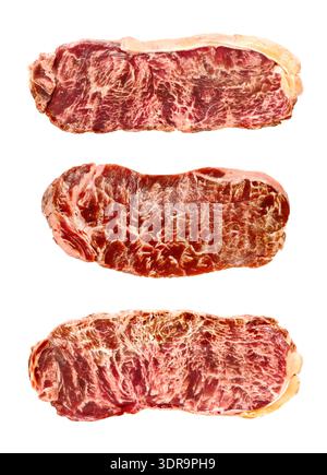 Marmoriertes Wagyu-Rindfleisch Stockfoto