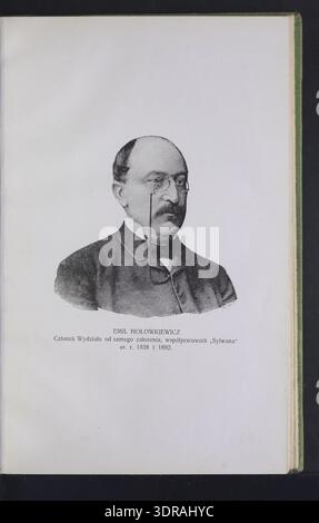 Diese 1907 erschienene Publikation von Ignacy Szczerbowski präsentiert einen detaillierten 25-jährigen Bericht der Galicischen Forstgesellschaft von 1882 bis 1907. Sie umfasst Forstwirtschaft, Erhaltungsmaßnahmen, Verwaltungssitzungen, Waldbewirtschaftung und Werkzeuge. Das Buch enthält 229 Seiten mit 20 Tafeln, die Bäume, Wälder und gesellschaftliche Aktivitäten illustrieren. In Lwów von J. Dunin-Borkowski veröffentlicht, dokumentiert es zentraleuropäische Forstpraktiken und Organisationsstrukturen im späten 19. Und frühen 20. Jahrhundert. Stockfoto