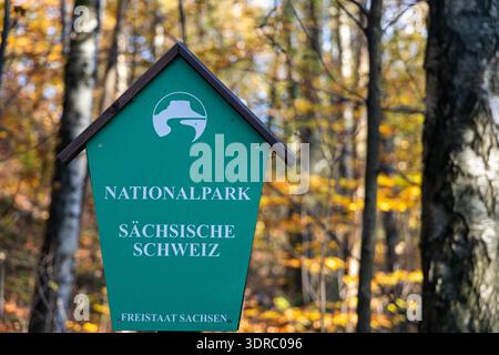 Herbsteindrücke aus der Sächsischen Schweiz Stockfoto