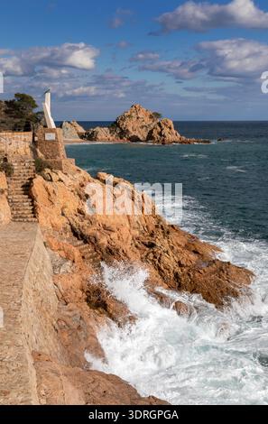 Küste von Tossa de Mar, Katalonien, Spanien, Europa Stockfoto