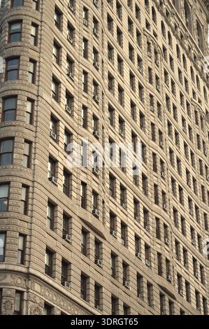 Flatiron Building Fassade in Manhattan New York City historische Wolkenkratzerarchitektur Stockfoto