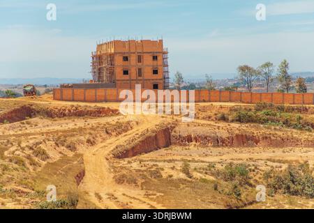 Die Menschen in Madagaskar leiden unter Armut Stockfoto