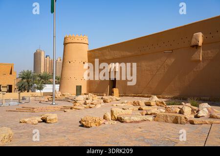Die historische Al Masmak Festung im Herzen von Riad, Saudi-Arabien Stockfoto