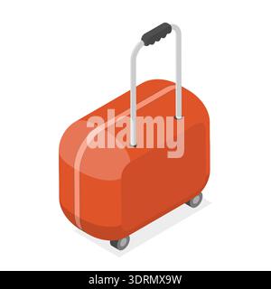 3D Isometrischer Flachvektor Set tragbarer Kühlschränke Stockfoto