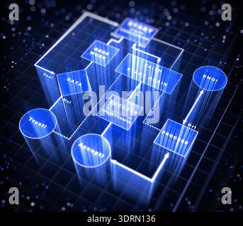 Flussdiagramm Stockfoto