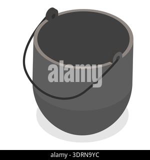 3D Isometrischer flacher Vektor Satz von Campingausrüstung Stockfoto