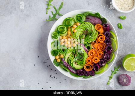 Healhty vegane Rainbow Lunch Bowl Stockfoto