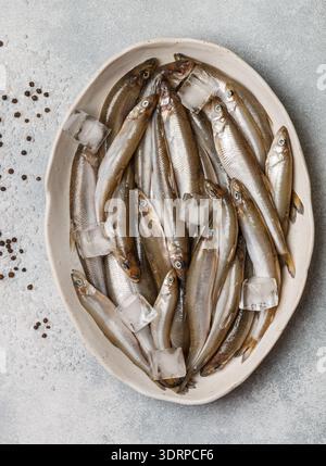 Gerochen. Frischer roher Meeresfisch Stockfoto