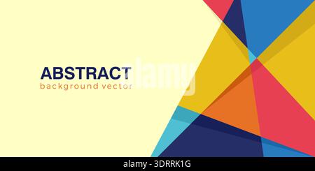 Abstrakter Moderner Hintergrund-Design-Vektor. Farbenfrohe Abstract für Präsentationsdesign-Vorlagen Stock Vektor