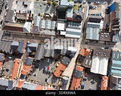 Luftaufnahme der Humber Street, Kingston upon Hull Stockfoto