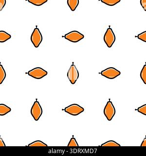 Papaya nahtlose Musterfrucht, nahtlose Musterverpackung, Papier, Stoff, Tapetenhintergrund für Ihr Design Stock Vektor