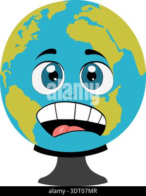 Erde im Schock - Klimaschutzkonzept Stock Vektor