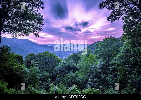 Wunderschöne Naturkulisse im maggie Valley Nord carolina Stockfoto