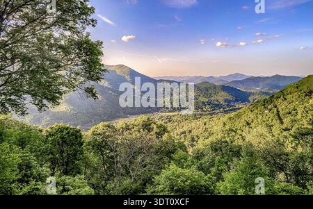 Wunderschöne Naturkulisse im maggie Valley Nord carolina Stockfoto