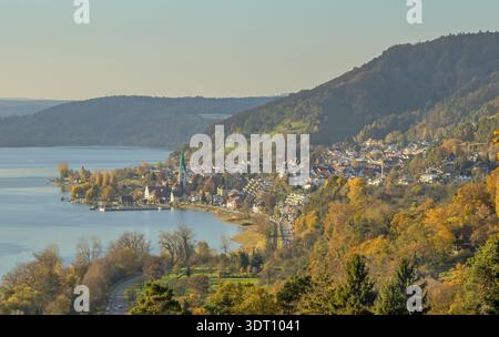 Goldener Oktober in Sipplingen am Bodensee Stockfoto