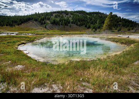 Prismatische Quelle im yellowstone-Nationalpark in wyoming Stockfoto