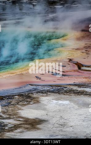 Prismatische Quelle im yellowstone-Nationalpark in wyoming Stockfoto