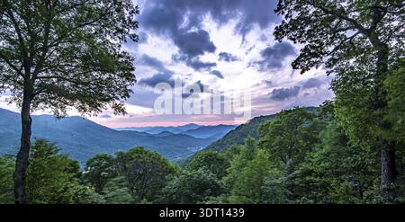 Wunderschöne Naturkulisse im maggie Valley Nord carolina Stockfoto