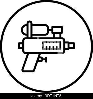 Wasserpistole Vektor Symbol Design Illustration Stock Vektor