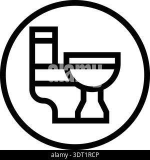 Toilette Vektor Icon Design Illustration Stock Vektor