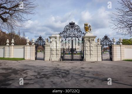 Tor des Belvedere in Wien, Österreich Stockfoto