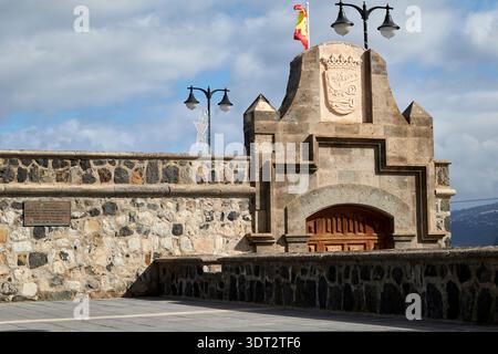 plaza de Europa und Bateria de santa barbara Befestigungsanlagen puerto de la cruz teneriffa kanarische Inseln spanien Stockfoto