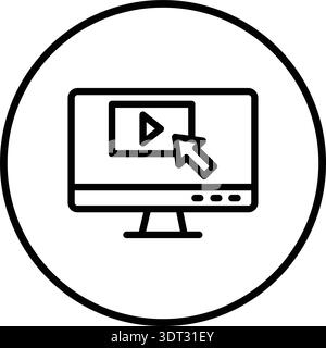 Clickstream Vektor-Symbol Konstruktionsabbildung Stock Vektor