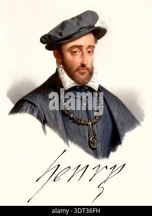 Heinrich II., Henri II., Heinrich II., 1519-1559, König von Frankreich Stockfoto