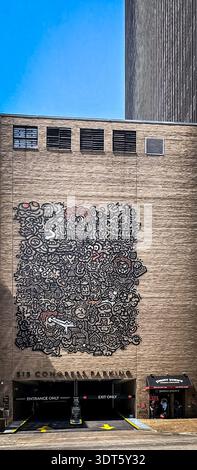 Texas, USA, 29. Mai 2024, Eingang zum 515 Congress Parking in der Innenstadt an der Sixth Street Stockfoto