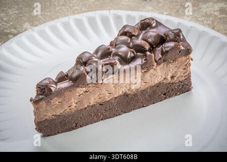 Stück Schokoladenmousse Pie, USA Stockfoto