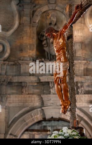 Fotografía Semana Santa Zaragoza 2025. 7 Palabras. Stockfoto