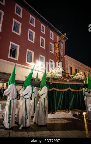 Fotografía Semana Santa Zaragoza 2025. 7 Palabras. Stockfoto
