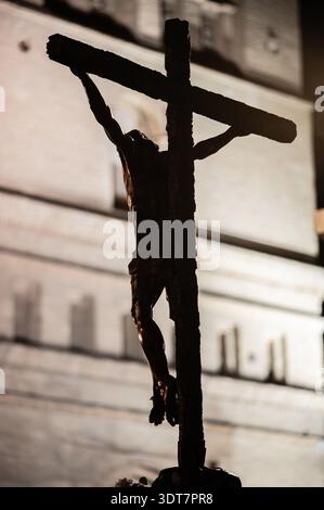 Fotografía Semana Santa Zaragoza 2025. 7 Palabras. Stockfoto