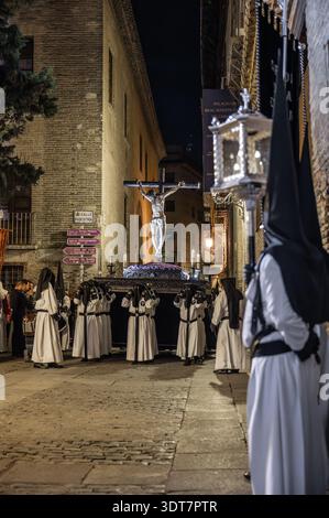 Fotografía Semana Santa Zaragoza 2025. Exaltación. Stockfoto