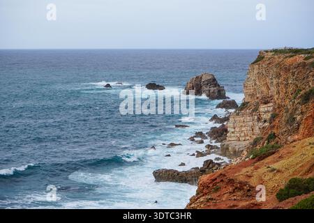 Blick auf Pontal da Carrapateira, Portugal Stockfoto