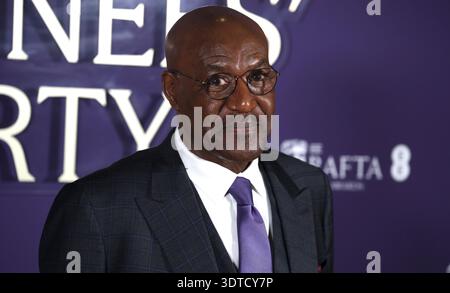 London, Großbritannien. Februar 2026. Delroy Lindo nimmt an der BAFTA Film Awards Nominees Party Teil, die am 21. Februar 2025 in der National Gallery in London stattfindet. (Foto: Fred Duval/SIPA USA) Credit: SIPA USA/Alamy Live News Stockfoto