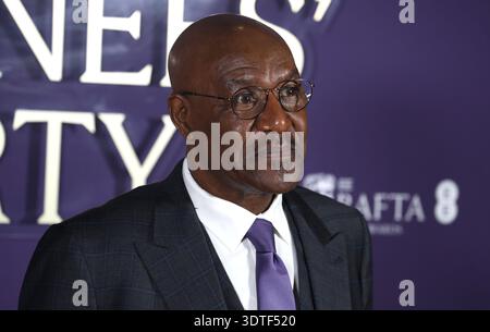 London, UK, 21. Februar 2026, Delroy Lindo nimmt an der BAFTA Film Awards Nominees Party Teil, die in der National Gallery in London stattfindet. Fred Duval / Alamy Live News Stockfoto